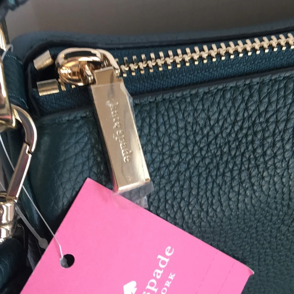 Kate Spade Smoosh Pebbled Leather Crossbody & Leila Leather Wallet (SET) - Picture 7 of 17